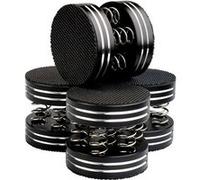 Enova HiFi Absorbeurs anti-vibrations Pads 10 Pro – Pack 4 pour platine vinyle & enceintes Noir