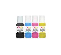 Pack de 4 bouteilles d'encre compatibles OWA - standard - Noir Cyan Magenta Jaune - pour EPSON C13T03R140, C13T03R240, C13T03R340, C13T03R440