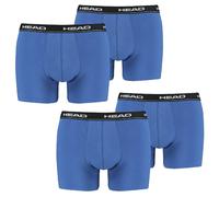 Pack de 4 Boxershorts Head Homme Bleu Unie Taille XL en Coton/Élasthanne