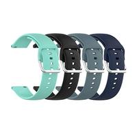 (Pack de 4) Bracelets Tencloud compatibles avec Umidigi Urun S/Urun/Uwatch 2S/3S/Uwatch2/LIFEBEE ID206/Letsfit EW1, Remplacement Bracelet Silicone Souple Bracelets de Montre 22 mm (Petit, Couleur B)