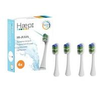 Pack de 4 Brossettes Haepi pour Brosse à dents Haepi Julia blanc G