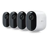 Pack de 4 caméras de surveillance Arlo Essential Spotlight Wifi Intérieur et Extérieur Blanc Blanc G