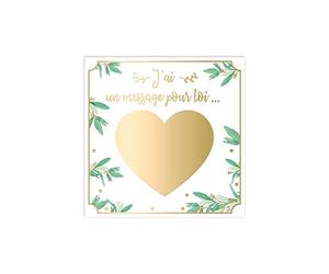 Pack de 4 Cartes à gratter Annonce Témoin de Mariage