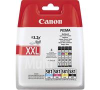 PACK DE 4 CARTOUCHES CANON 581XXL NOIR CYAN MAGENTA JAUNE / noire quatre 581 xxl