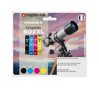 Pack de 4 Cartouches compatible pour Epson 502XL Noir & Couleurs