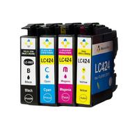 Pack de 4 Cartouches Compatibles Brother LC424 pour Imprimantes DCP J1200W