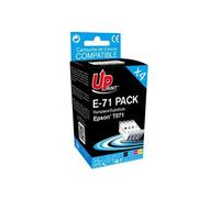 Pack de 4 cartouches compatibles EPSON T0715 guépard E-71 UpPrint