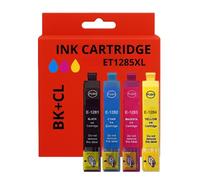 Pack de 4 Cartouches Compatibles EPSON T1285 XL pour Imprimantes Stylus Office BX305F, BX305W & Stylus S22, SX125, SX130, SX230, SX235W, SX420W, SX425W, SX430W, SX435W, SX438W, SX440W, SX445W