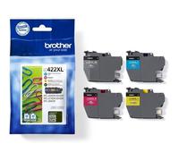 Pack de 4 Cartouches d'encre Brother LC422XL Noir Jaune Cyan Magenta