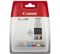 Pack de 4 cartouches d'encre Canon Pixma CLi-551 ChromaLife 100+ Neutre G