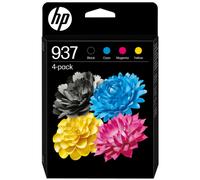 Pack de 4 cartouches d'encre d'origine HP 937 CMJN (6C400NE) OfficeJet Pro...