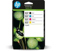 HP 937 Pack de 4 Cartouches d’encre authentiques CMJN