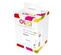Pack de 4 cartouches d'encre remanufacturées OWA - standard - Noir Cyan Magenta Jaune - pour BROTHER LC985 B, LC985 C, LC985 M, LC985 Y