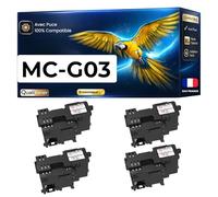 Pack de 4 Cartouches d'entretien Compatible pour Canon MC-G03 5794C001 Noir Qualitoner