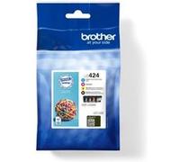 Pack de 4 Cartouches LC424VAL BROTHER Cyan Magenta et haute capacité de 750 pages