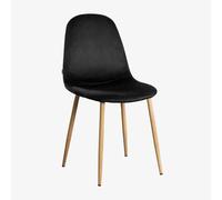 Pack de 4 chaises de salle à manger Glamm Bois naturel