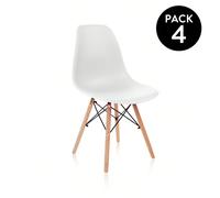 Pack de 4 chaises Tower Wood La chaise Tower est l'un des classiques du design industriel les plus acclamés de tous les temps. C'est une chaise à la fois moderne et classique, radicalement élégante et