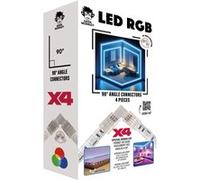 Pack de 4 Connecteurs d’angles 90 degrés Geek Monkeys Spécial Ruban Led Blanc Blanc G