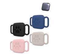 Pack de 4 coques en silicone pour UGREEN FineTrack Anti-Lost GPS Pet Tracker, daunke imperméable & résistant aux rayures & lavable, adapté pour collier de chien/chat, accessoire de localisation