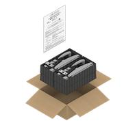 Pack de 4 crémones Dualis CROISEE DS + 4 guides - 2500 mm Argent - DS7214-007