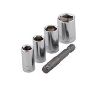 Pack de 4 douilles WOLFCRAFT 2413000 7/8/10/13 mm + adaptateur