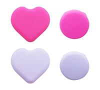 Pack de 4 Enfants Coque pour Airtag, étui de Suivi GPS caché pour Enfants, Personnes âgées, Animaux domestiques, Super Petit et léger étui Airtag avec épingle (Violet+Rose Fluo)