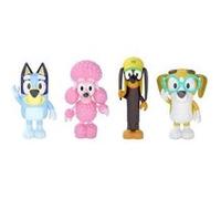 Bluey Figurines articulées Akedo Bluey et ses amis 6,3 à 7,6 cm - Bluey, Coco, Snickers et Honey