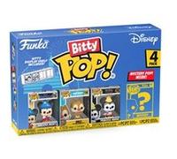 Funko Bitty Pop! 4 Pack: Disney - Sorcerer Mickey, Dale, Princess Minnie, Mystery Mini Figure - Styles May Vary - 0,9 Pouce (2,2 cm) De Collection - Étagère d’Exposition empilable Incluse