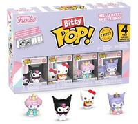 Pack de 4 Figurines Funko Bitty Pop Hello Kitty and Friends Kuromi