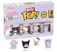 Pack de 4 Figurines Funko Bitty Pop Hello Kitty and Friends Kuromi G