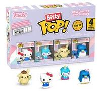 Funko – Pack de 4 Bitty Pop! Sanrio (Hello Kitty, Cinnamoroll, Pompompurin + mystère) – 2,2 cm