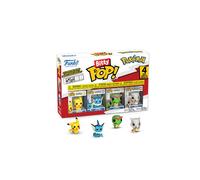 Funko Figurines Bitty Pop! Pokémon – Pack 4 Pikachu, Vaporeon, Caterpie, Cubone 2,2 cm avec étagère