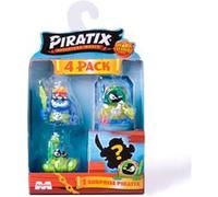 Pack de 4 figurines Piratix Adventure World Shark Treasure Series Pack Multicolore