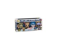 Funko Pop! Figurine Marvel Holiday - Hulk, Groot, Captain America bonhomme de neige, Thanos - 4PK