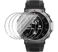 Pack De 4 Films En Verre Trempé Pour Amazfit T¿Rex 3 48 Mm ¿ 0,26 Mm 9h, Anti-Rayures, Oléofuge Et Hydrophobe, Installation Sans Bulles