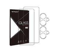 NOVAGO compatible avec Realme GT 6 5G - Pack de 4 films en verre trempé résistant anti choc et anti explosion, deux verres pour écran et deux verres pour objectif
