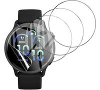 Pack De 4 Films Protecteurs Écran Tpu (Non Verre) Pour Garmin Vívoactive 6 / Vívoactive 5 42 Mm ¿ Transparent 99%, Bords 2,5d Arrondis, Anti-Traces, Haute Sensibilité, Installation Facile
