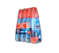 Finish Powergel Nettoyant pour lave-vaisselle liquide, multi-actions, pouvoirs dégraissants, frais, 120 lavages, 4 paquets de 30 lavages