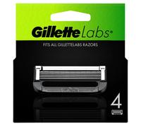 Gillette Labs Lot De 4 Recharges De Rasoir Pour Hommes, AUTHENTIQUES, A 5 Meilleures Lames De La Marque, Barre Exfoliante Pour Un Rasage Doux Et Efficace, Compatibles Avec Les Manches GilletteLabs