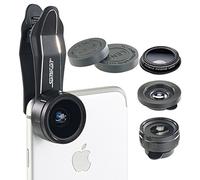 Pack de 4 lentilles pour smartphone / iPhone [Somikon]