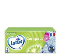 Pack de 4 - Lotus - 6 Etuis Mouchoirs Blancs Compact