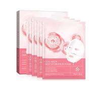 Pack de 4,Masque au collagène pur pour le visage,Hydratant, Moisturizing, Deep Cleansing Pores, Nourishing, Anti-aging,Set de masque en feuille pour tous les types de peaux Masques pour le visage