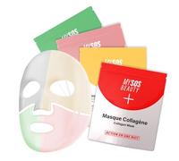 Pack de 4 Masques Visage Hydrogel - Pack Découverte - My SOS Beauty - Collagène, Bakuchiol, Centella Asiatica & Vitamine C - Hydratation Intense, Anti-Âge, Éclat et Anti-Imperfections