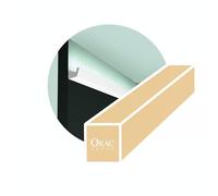 Pack de 4 mètres Profil au design compact et anguleux pour éclairage LED CX189 - L200 x H2,7 x L2,7 cm - ORAC DECOR