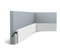 Pack de 4 mètres Surplinthe de recouvrement résistante à l'eau SX171 - L200 x H10 x L2,2 cm - ORAC DECOR