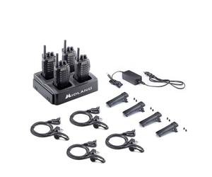 Pack de 4 Midland BR02 PRO Z Pack de 2 talkies-walkies PMR446 robustes et résistants idéal pour les entreprises, commerces et restaurants.