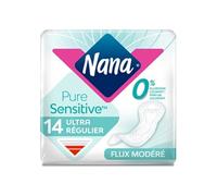 Pack de 4 - Nana -14 Serviettes Hygiéniques PureSensitive Ultra Régulier