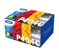 Pack de 4 P404C 404S Cartouche de Toner Compatible CLT-P404C pour Samsung Xpress SL C480W C483W C430W C480FW C48X C480 C430 C480FN CLT-K404S CLT-C404S CLT-M404S CLT-Y404S (Noir,Cyan, Jaune, Magenta)