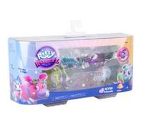 TOMY Ritzy Rollerz Pack de 4 personnages 46880 Multicolores, voitures à customiser, 28 charms