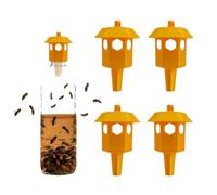 Pack de 4 Piège Frelon Asiatique, Piège à Frelons Extérieur Sélectif Réutilisable, Compatible Bouteille Standard, Anti Frelon pour Jardin, Terrasse, Verger